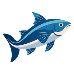 Isolated Haddock Fish Clipart | Clean Vector Drawing