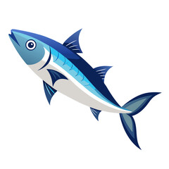 Clean Mackerel Fish Vector Illustration
