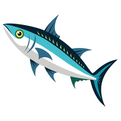 Obraz premium Isolated Mackerel Fish Clipart | Clean Vector Drawing