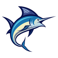 Marlin Fish Vector Art | Clean and Simple Design