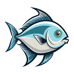 Clean Permit Fish Vector Illustration