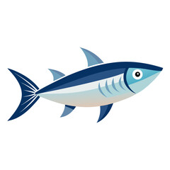 Clean Sardine Fish Vector Illustration
