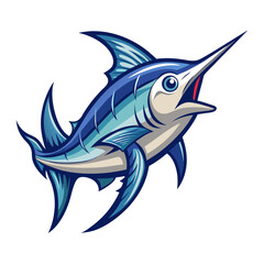 Clean Swordfish Vector Illustration