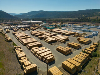 Lumber Industry Logging Sawmill Princeton British Columbia Canada