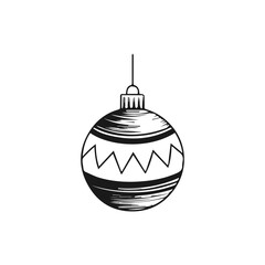 Hand-drawn christmas ornament illustration design