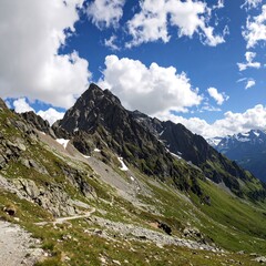 high mountain landscape