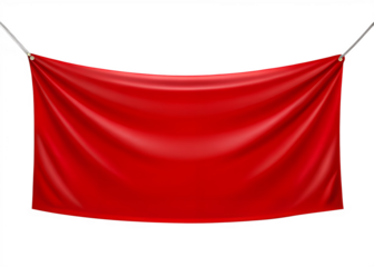 red flag isolated on white background