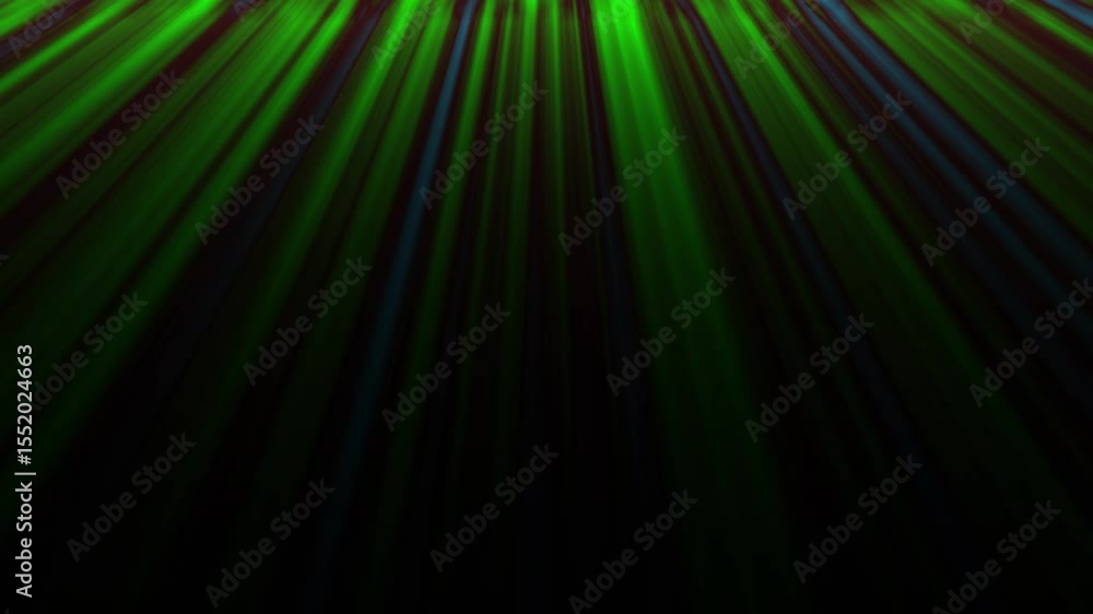 Aufkleber abstract green and black background animated digital animation of light beams shining downwards crea