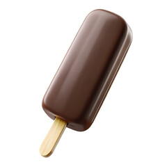 chocolate ice cream bar PNG, transparent background