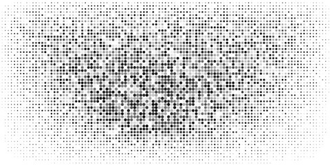 Black halftone pattern on white background. Linear halftone background. Vector illustration isolated on white background. vector ILLUSTRATION