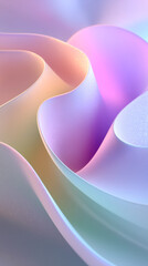 Abstract soft wave with flowing lines and pastel gradients. Calm minimalism, perfect for backgrounds, presentations, and modern design.