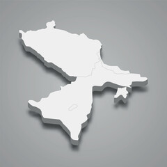 Absheron-Khizi 3d isometric map is a economic region of Azerbaijan