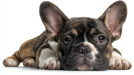 french bulldog isolated on white background