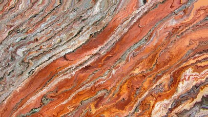 Naklejka premium Earthy Marble Stone Texture with Abstract Natural Rock Pattern Design