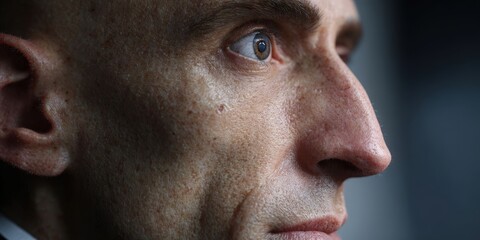 Fototapeta premium Press Conference with Spokesperson in Modern Venue