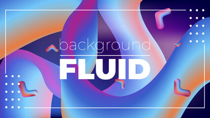 Gradient Background with 3D Fluid Shapes – Modern Abstract Liquid Forms for Trendy Web, App, and Graphic Design Projects