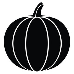 Pumpkin - squash for Halloween or Thanksgiving flat icon for apps and websites