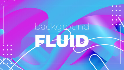 Gradient Background with 3D Fluid Shapes – Modern Abstract Liquid Forms for Trendy Web, App, and Graphic Design Projects