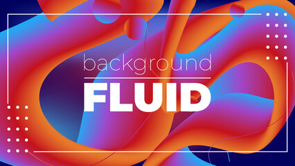 Gradient Background with 3D Fluid Shapes – Modern Abstract Liquid Forms for Trendy Web, App, and Graphic Design Projects