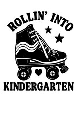Rollin into kindergarten vector illustration 