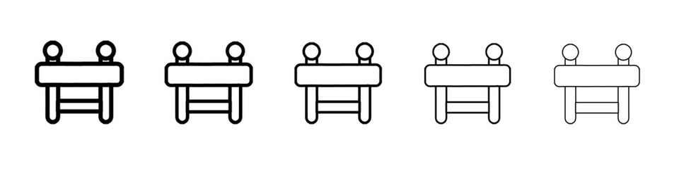 barrier icon simple vector outline logo