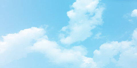 Daylight, natural blue sky, panorama, clouds, white background vast, beautiful, fresh weather clear image surface, splashed 