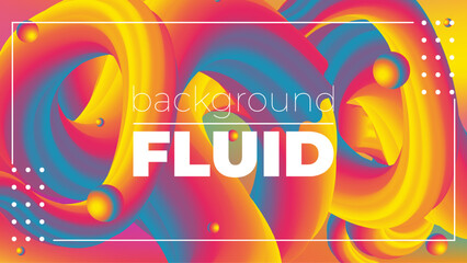 Gradient Background with 3D Fluid Shapes – Modern Abstract Liquid Forms for Trendy Web, App, and Graphic Design Projects