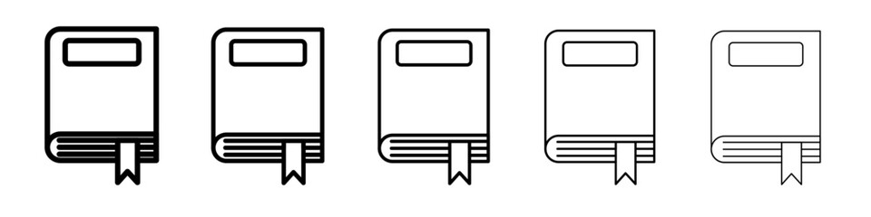 book icon simple vector outline logo