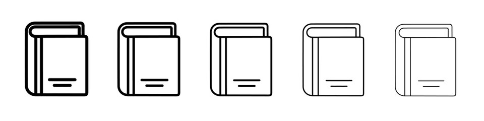 book icon simple vector outline logo
