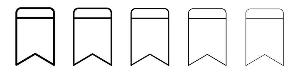 book mark icon simple vector outline logo