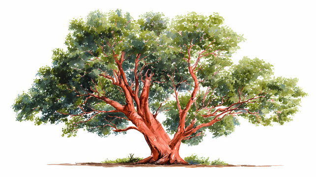 Sal Tree &ndash; Sacred Sal Tree with Thick Bark and Broad Green Canopy
