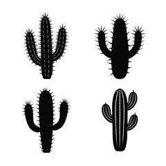 cactus silhouettes bundle collection  