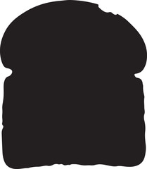 Bread bakery baking silhouette icon vector set