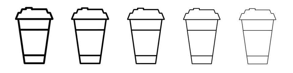 coffee icon simple vector outline logo