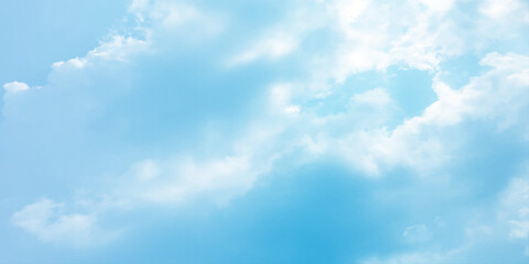 Daylight, natural blue sky, panorama, clouds, white background vast, beautiful, fresh weather clear image surface, splashed 