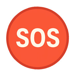 sos button vector illustration icon on white background
Vector icon on the topic of road traffic