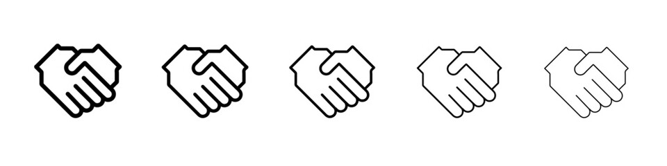 deal icon simple vector outline logo