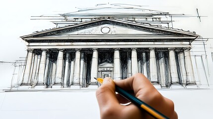 A professional artist painting a large canvas outdoors

