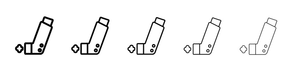 inhaler icon simple vector outline logo
