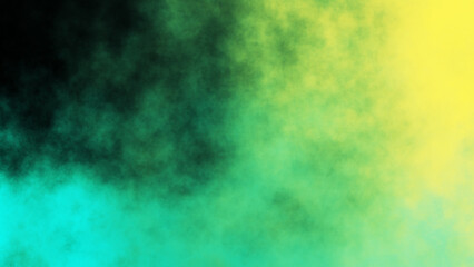 green cloudy of night sky background. green smoke or fog	