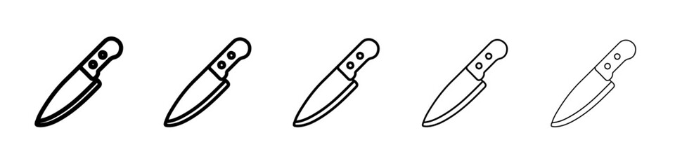 knife icon simple vector outline logo