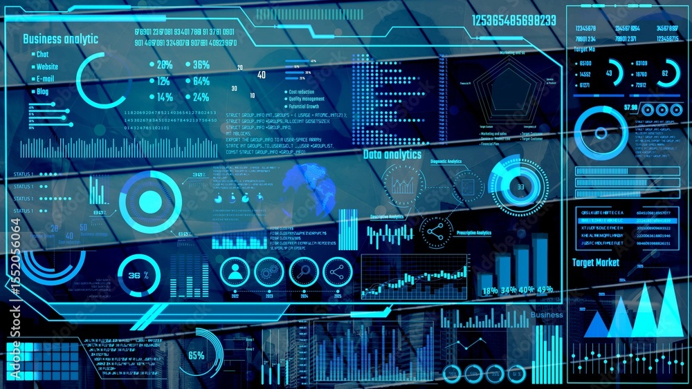 Poster data analytics and big data strategy for real-time analytics, predictive data modeling, business int