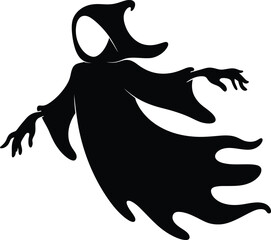 Obraz premium Silhouette illustration of a marine animal like a dolphin, mermaid, or fish, perfect for vector designs, tattoos, or an ocean-themed icon