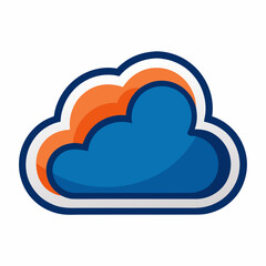 creative cloud letter logo vector symbol design illustration