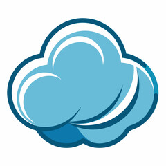 creative cloud letter logo vector symbol design illustration