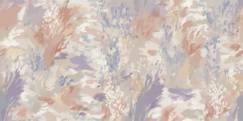Bold Graphic Floral Seamless Pattern Modern Botanical Vector Design for Apparel and Stationery