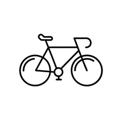 Fototapeta premium bicycle icon isolated on white background