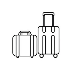 travel suitcase vector illustration