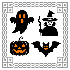 Halloween silhouette vector