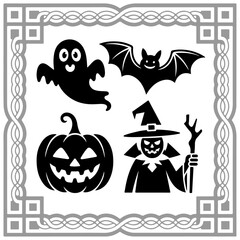 Halloween silhouette vector